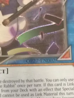 OP27-EN002 Silhouhatte Rabbit Ultimate Rare Excellent YuGiOh NM - Image 3