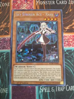 Yu-Gi-Oh! TCG Sky Striker Ace - Raye BLHR-EN089 Secret Rare 1st Edition NM - Image 1