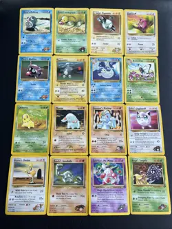 Pokemon Non-Holo Card Lot WOTC Vintage 16 cards HP To LP - Image 1