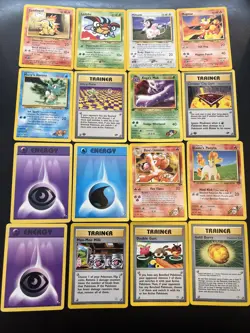 Pokemon Non-Holo Card Lot WOTC Vintage 16 cards HP To LP - Image 1