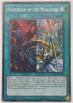 Pantheism of the Monarchs - SR01-EN023 - Super Rare 1st Edition Yugioh x 2 - Image 1