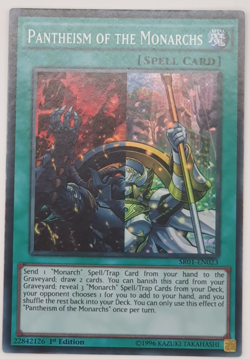 Pantheism of the Monarchs - SR01-EN023 - Super Rare 1st Edition Yugioh x 2 - Image 3