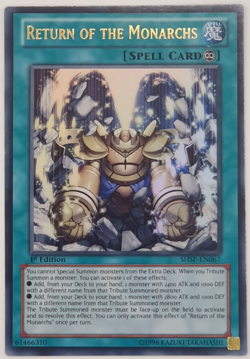 Return of the Monarchs - SHSP-EN067 - Ultra Rare 1st Edition Yugioh x 2 - Image 3