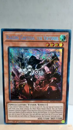 Blazing Cartesia, The Virtuous 1st Edition [LP] - Yu-Gi-Oh! MP23 [Prismatic Secr - Image 1