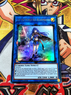 Lib the World Key Blademaster duov-en023 1st Edition (NM+) Ultra Rare Yu-Gi-Oh! - Image 1