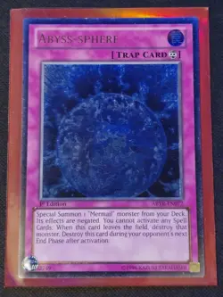 Yu-Gi-Oh! TCG Abyss-Sphere (ABYR-EN072) 1st Edition Ultimate Rare - Image 1