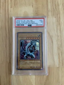 Blue Eyes White Dragon - LOB-001 - 2002 Ultra Rare - Unlimited PSA 7 - Image 1