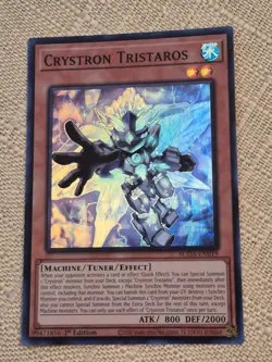 YU-GI-OH! Crystron Tristaros SUDA-EN019 Super Rare - Image 1