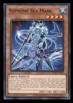 Yugioh Supreme Sea Mare #DIFO-EN030 Dimension Force LP - Image 1