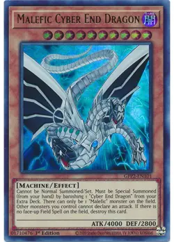 Yugioh - Malefic Cyber End Dragon (Ultra Rare) (1st Edition) - GFP2-EN101 P - Image 1