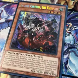 YUGIOH BLAZING CARTESIA, THE VIRTUOUS SECRET RARE 1ST NEAR MINT MP23-EN162 - Image 2