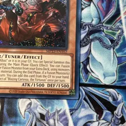 YUGIOH BLAZING CARTESIA, THE VIRTUOUS SECRET RARE 1ST NEAR MINT MP23-EN162 - Image 5