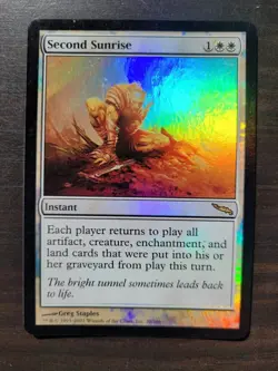 MTG Mirrodin Foil - 1 x Second Sunrise (NM) - Image 1