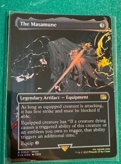 MTG Final Fantasy Borderless FOIL - The Masamune FIN#353 - Image 1