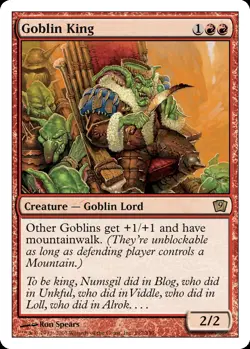 Goblin King - Ninth Edition - NM/LP - Magic the Gathering MTG - Single - Image 1