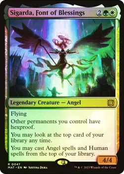 FOIL Sigarda, Font of Blessings ~ March of the Machine: Aftermath [ NM ] [ MTG ] - Image 1
