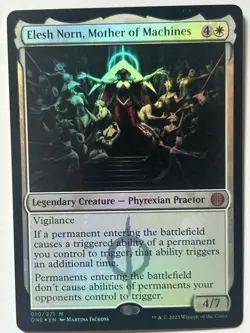 MTG Elesh Norn, Mother of Machines - Phyrexia: All Will Be One (ONE) 010 NM Foil - Image 1