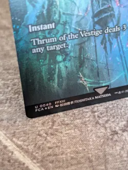 MTG, Thrum of the vestige, Lightning Bolt, 0040, Final Fantasy NM, Uncommon Foil - Image 3