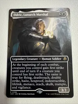 Odric, Lunarch Marshal Borderless (NM Non-Foil) INR-0298 Rare MTG - Image 1