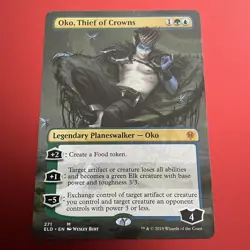 OKO THIEF OF CROWNS BORDERLESS 271 NM MYTHIC THRONE OF ELDRAINE MTG - Image 1