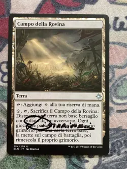 MTG Field of Ruin Signed By Artist Ixalan 254/279 Regular Uncommon Non-English - Image 1