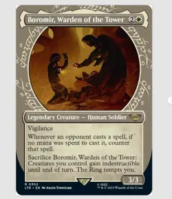 Boromir, Warden of the Tower (Showcase): The Lord of the Rings 302 Regular NM - Image 1