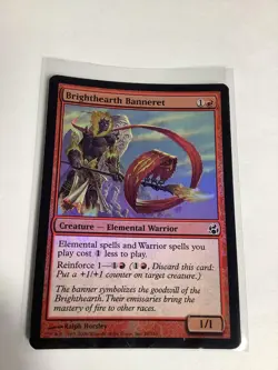 MTG Magic the Gathering Brighthearth Banneret FOIL Common Morningtide #88 M/NM - Image 1