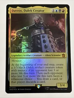 MTG Universes Beyond: Doctor Who Davros, Dalek Creator Foil 0001 NM Mythic - Image 1