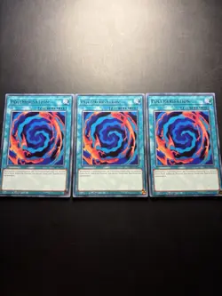Yugioh! Playset 3x Polymerisation Rare - JUSH-DE014 1. Auflage - Deutsch - Image 1