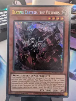 YuGiOh! Blazing Cartesia, The Virtuous MP23-EN162 Secret Rare 1st Ed - Image 1