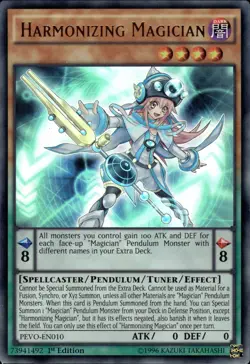 Harmonizing Magician - Ultra Rare 1st Edition PEVO-EN010 - NM - YuGiOh - Image 1
