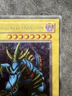 Yu-Gi-Oh! Ultra Rare Reverse Secret Tri-Horned Dragon LOB-000 Misprint Error - Image 4