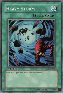 Heavy Storm SD09-EN025 1st Common Moderate Play Yu-Gi-Oh DNA GAMES - Image 1