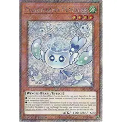 Yugioh Mulcharmy Fuwalos RA04-EN050 Platinum Secret Rare 1st Edition - Image 1