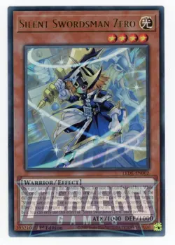 Yugioh LEDE-EN002 Silent Swordsman Zero Ultra Rare 1st Edition NM/LP - Image 1