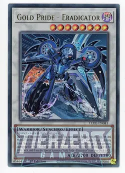 Yugioh LEDE-EN041 Gold Pride - Eradicator Ultra Rare 1st Edition NM/LP - Image 1