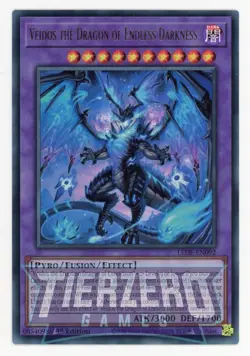 Yugioh LEDE-EN092 Veidos the Dragon of Endless Darkness Ultra 1st NM - Image 1