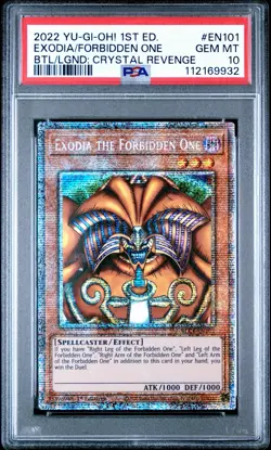 2022 Yu-Gi-Oh! Exodia the Forbidden One BLCR-EN101 Starlight Rare PSA 10 wow - Image 1