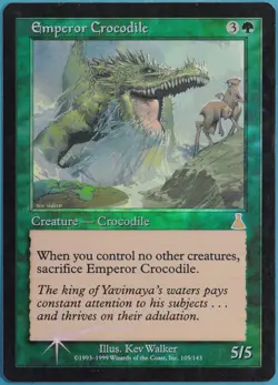 Emperor Crocodile FOIL Urza's Destiny PLD Green Rare CARD (361112) ABUGames - Image 1