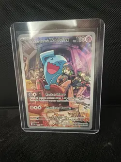 Pokemon TCG Destined Rivals Team Rocket's Wobbuffet Black Star Promo Card #203 - Image 1