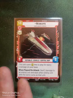 Star Wars Unlimited TWI - Resolute Under Anakins Command - Legendary Card - Image 1