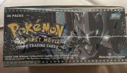 Topps 1999 Pokemon The First Movie Booster Box Pack of 36 Blue Logo - Sealed NEW 41116407529 - Image 2