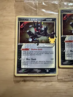 13 Greninja Gold Star SWSH144 - Celebrations PROMO Pokemon Card SWIRL Sealed - Image 2