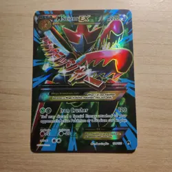 Mega Scizor EX 120/122 - NM FULL ART ULTRA RARE Breakpoint Pokemon 2016 TCG Card - Image 1