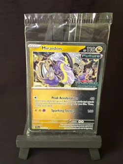 Miraidon 121/162 Temporal Forces - Stamped Sealed Pokemon Promo Card - Image 1