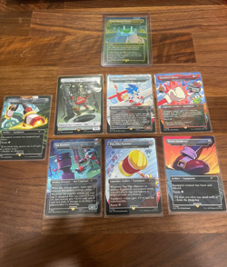 MTG Opened Secret Lair x Sonic The Hedgehog Nonfoil Turbo Gear With Bonus Card - Image 1