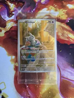 SEALED Pokemon Center Mimikyu Promo Exclusive Scarlet & Violet PC Stamped Card. - Image 1