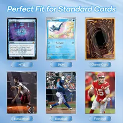 500 Count Card Sleeves - Matte Clear Trading 500 Pack, - Image 5