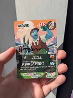 SIGNED Hermitcraft TCG Series 2 Cubfan135 (Jingler) ALTER EGO RARE Card (1/2) - Image 3