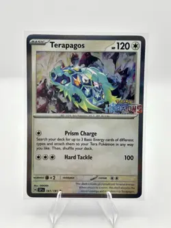 Terapagos 161/191 Pokemon Horizons Stamped Promo Card NM - Image 1